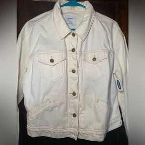 Old Navy White Denim Jacket